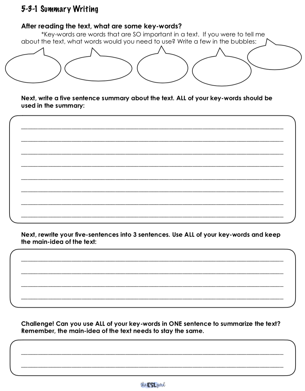 5 3 1 Summary Writing 5-3-1-summary-writing